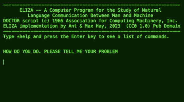 ELIZA recreated for new Coursera course